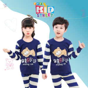 Blue Roll Up Full Sleeves Set