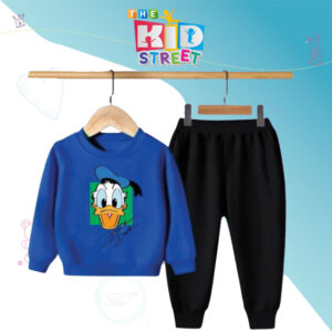 Donald Duck Printed Sweatshirt Set – Blue