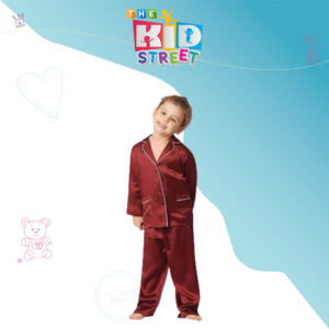 Maroon Kids Night Suit