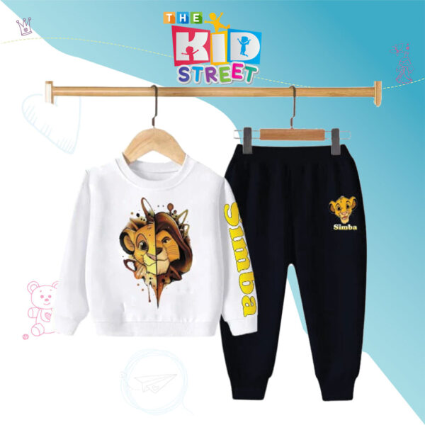 Lion Simba Sweatshirt Set White