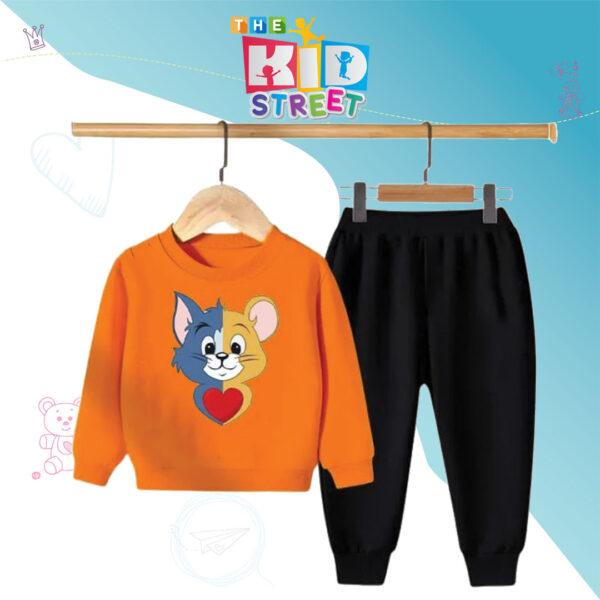 Tom and Jerry Sweatshirt and Trouser Set – Orange