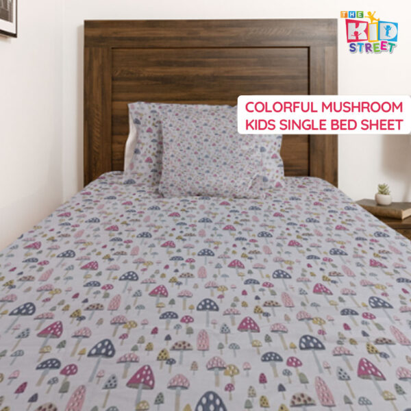 Colorful Mushroom Kids Bedsheet