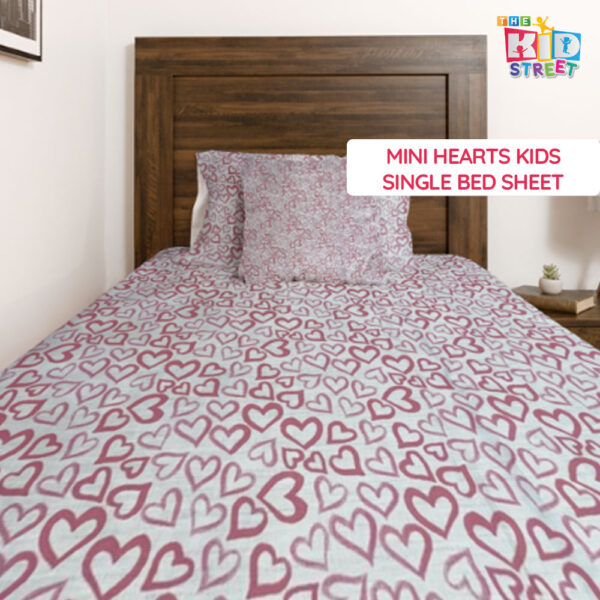 Mini Heart Kids Bed Sheet