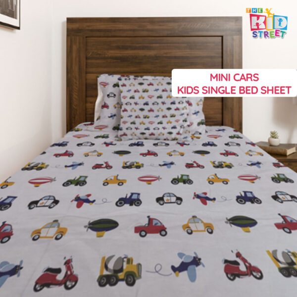 Mini Cars Kids Bed Sheet