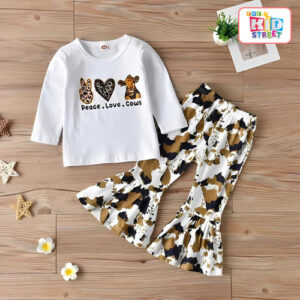 Peace-Love-Cows-Printed-Set---White