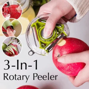 Compact Multifunctional Rotary Peeler For Potato And Vegetables Fruits 3 In 1