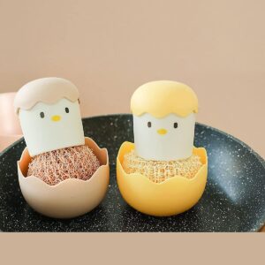 Novelty Cute Egg Kitchen Cleaning Brush Durable Easy To Clean Fiber