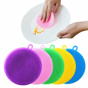 Silicone Sponge Dish Washing Scrubber