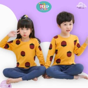 Yellow Printed Kids Wear
